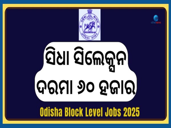 Odisha Block Level New Job: ବ୍ଲକ କ୍ଷେତ୍ରରେ ବାହାରିଲା ବମ୍ପର ନିଯୁକ୍ତି, ଦରମା ୬୦ ହଜାର...ଶୀଘ୍ର କରନ୍ତୁ ଆବେଦନ