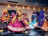 राजस्थान दिवस और नवरात्र के मौके पर किया घूमर