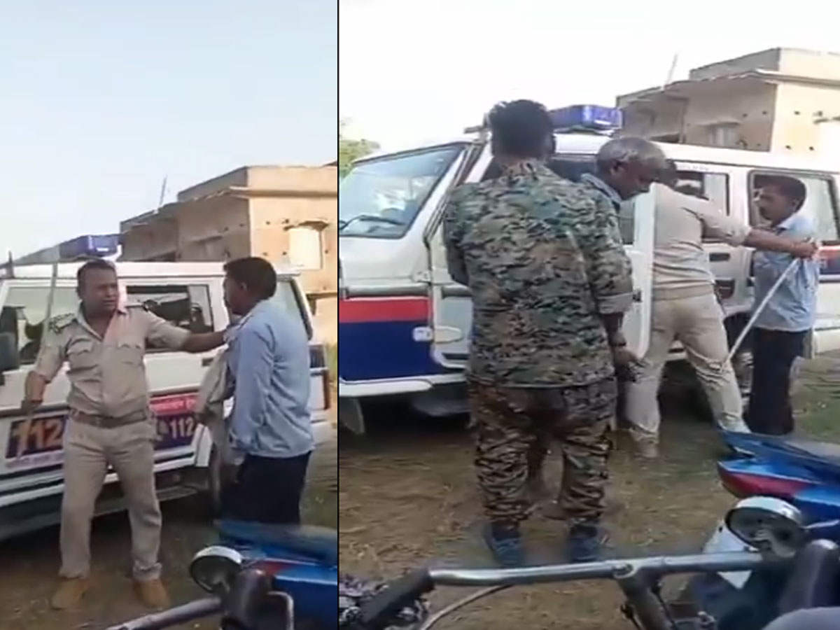 पुलिस ने मुस्लिम शख्स को सूअर का मांस खिलाने की धमकी देकर की पिटाई; Video वायरल पुलिस ने मुस्लिम शख्स को सूअर का मांस खिलाने की धमकी देकर की पिटाई; Video वायरल