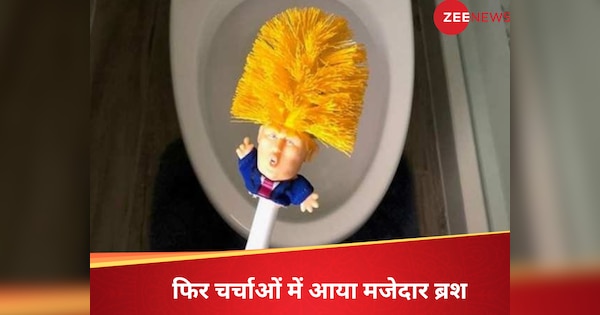 China US tariff dispute toilet brushes with Trump Hair design are ...