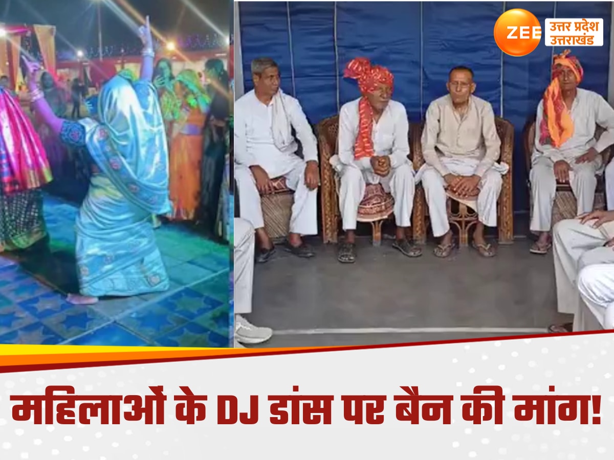 बायी तस्वीर (प्रतीकात्मक), दायें तरफ गुर्जर समाज की पंचायत में शामिल लोग.