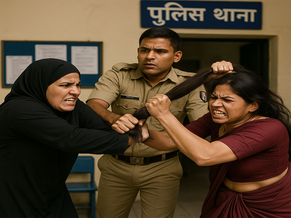 Meerut News: "इरशाद मेरा है" पति के लिए दो पत्नियों ने थाने को बना दिया जंग का मैदान! Meerut News: "इरशाद मेरा है" पति के लिए दो पत्नियों ने थाने को बना दिया जंग का मैदान!