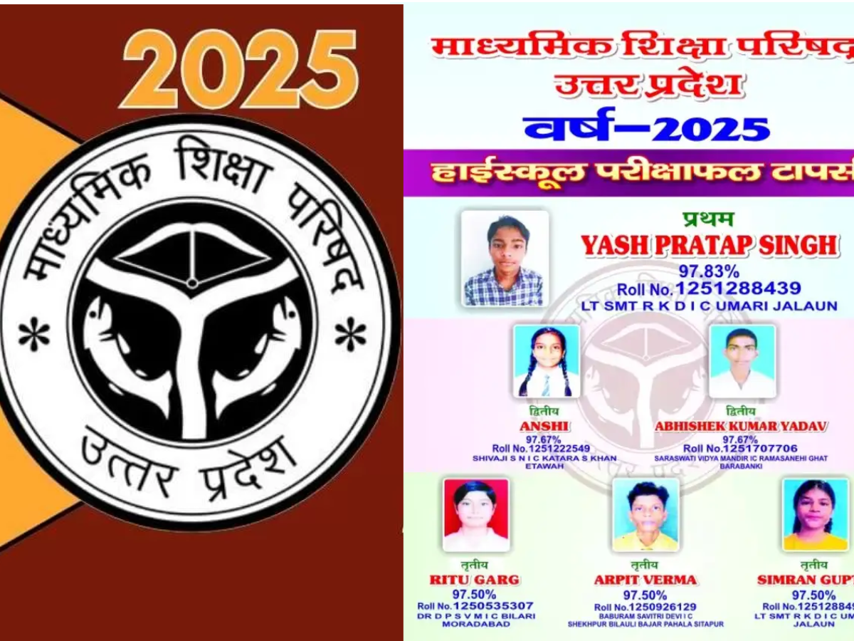 UP Board 2025 10th Topper List Jalaun Yash Pratap Singh top in high ...