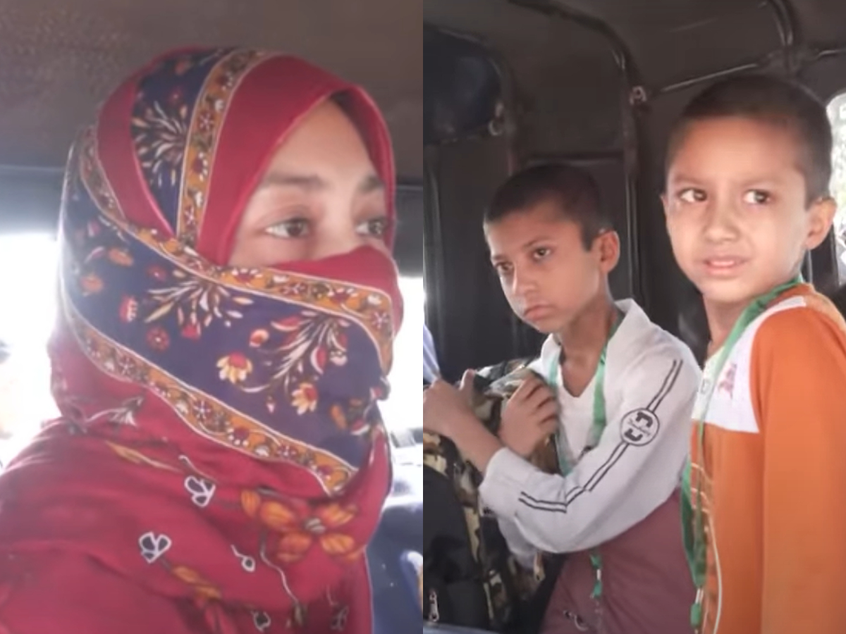 रुखसार और मां से बिछड़ने के बाद बिलखते बच्चे रुखसार और मां से बिछड़ने के बाद बिलखते बच्चे