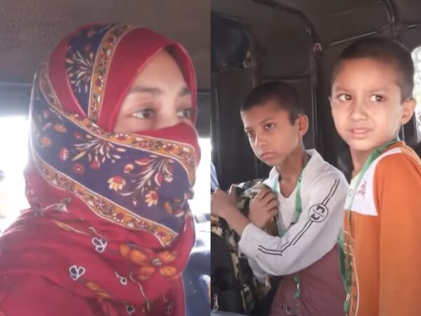 रुखसार और मां से बिछड़ने के बाद बिलखते बच्चे