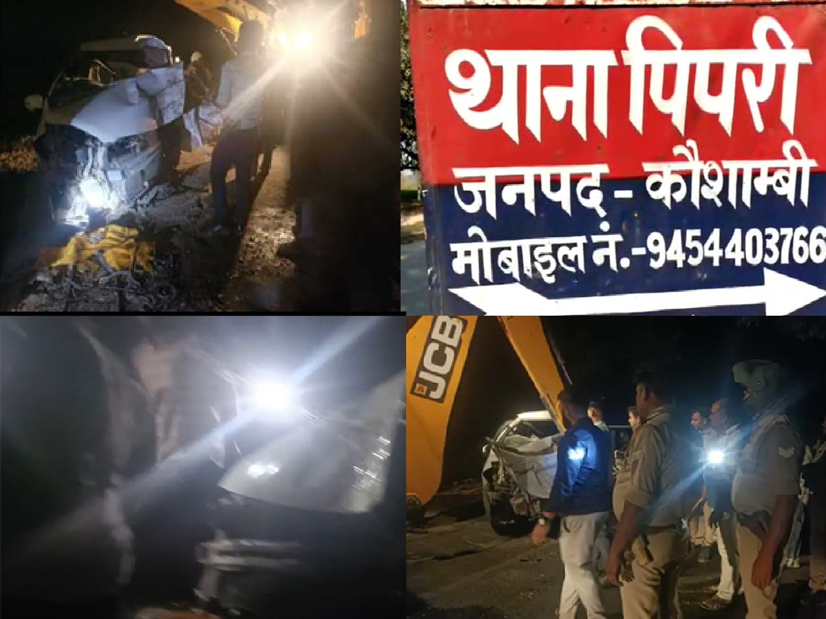 Scorpio Car returning from wedding procession collided with a tree in ...