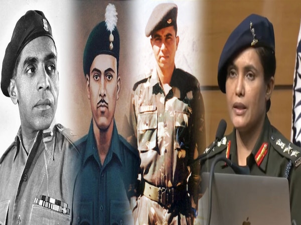 कैप्टन हनीफ, सोफिया कुरैशी, अब्दुल हमीद और लेफ्टिनेंट कर्नल मोहम्मद उस्मान की फाइल फोटो