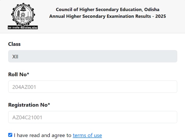 CHSE Odisha Class 12 Results 2025