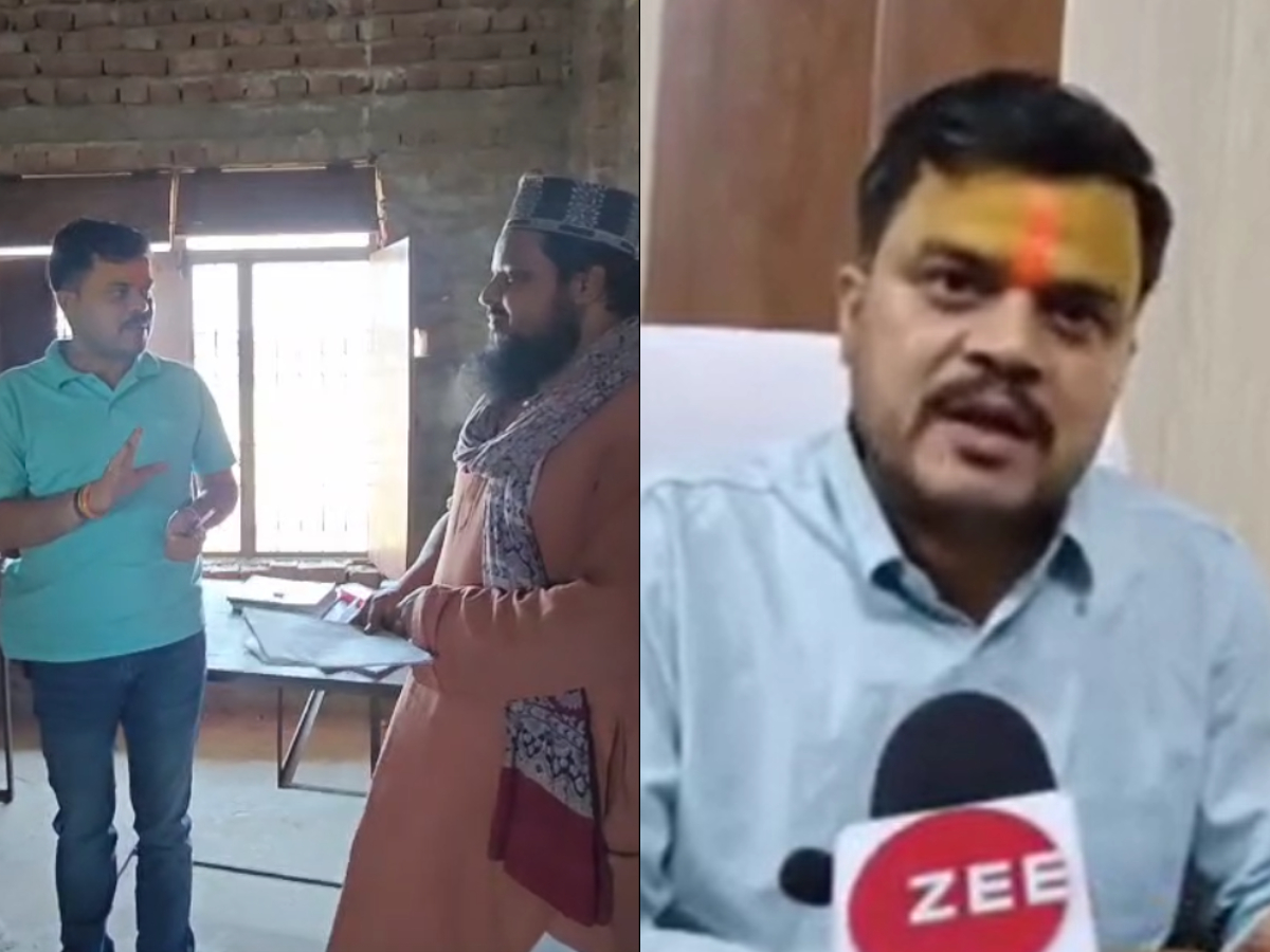 लापरवाही बरतने वाले टीचर को फटकार लगाते अधिकारी लापरवाही बरतने वाले टीचर को फटकार लगाते अधिकारी