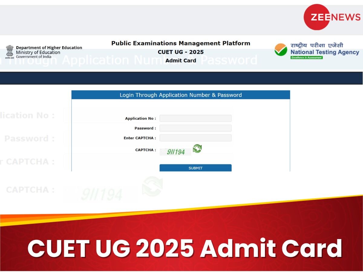 CUET UG 2025 Admit Card out for may 26 to june 3 direct link to ...