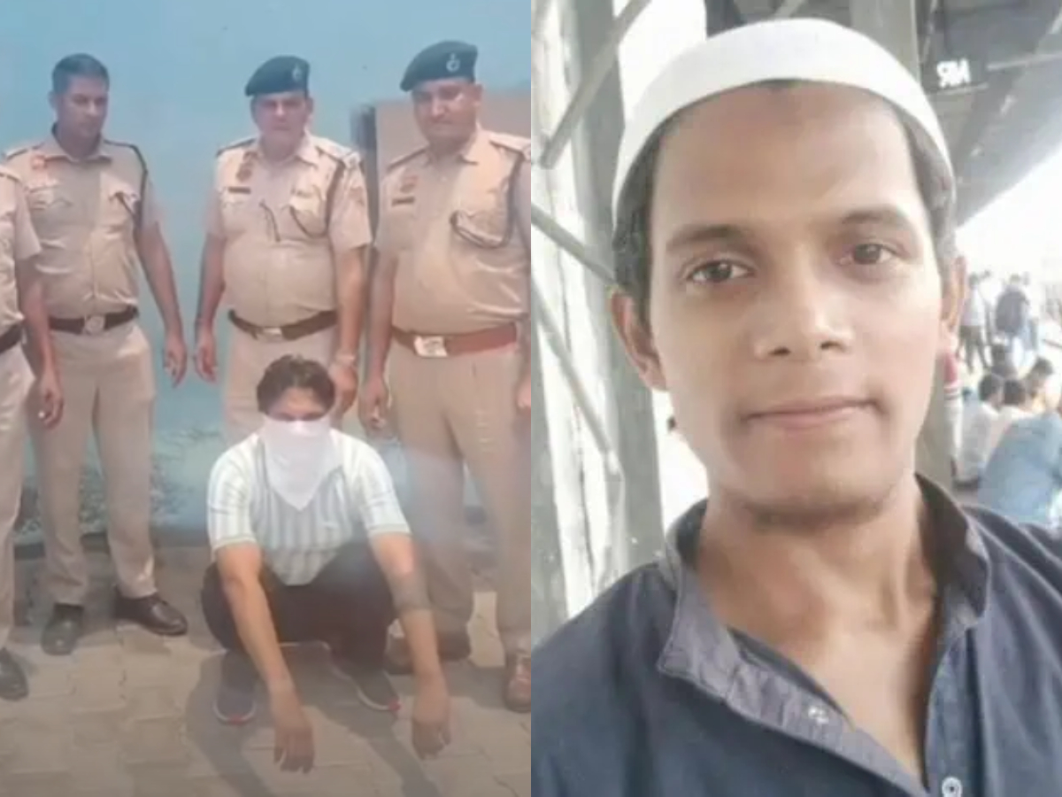 पुलिस की गिरफ्त में आरोपी नरेंद्र, मृतक फिरदौस (बाएं) पुलिस की गिरफ्त में आरोपी नरेंद्र, मृतक फिरदौस (बाएं)