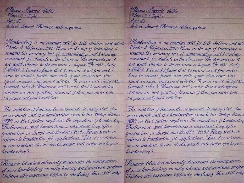 worlds most beautiful handwriting honored by armed forces who is ...