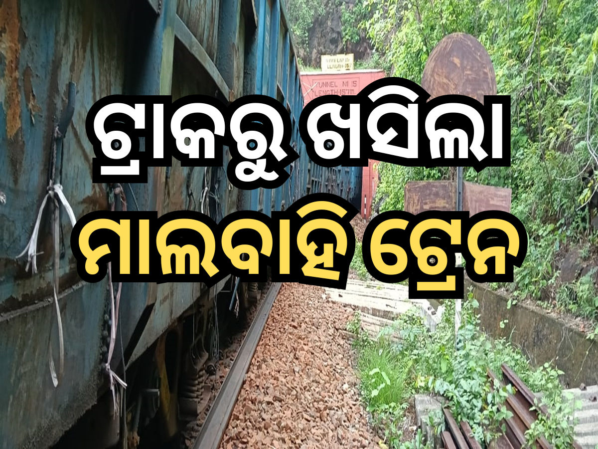 Goods Train Derails Goods Train Derails