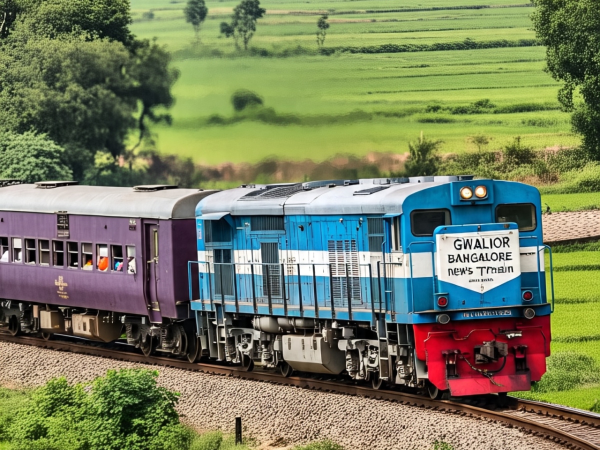 gwalior bangalore new train time table released where will it stop See ...