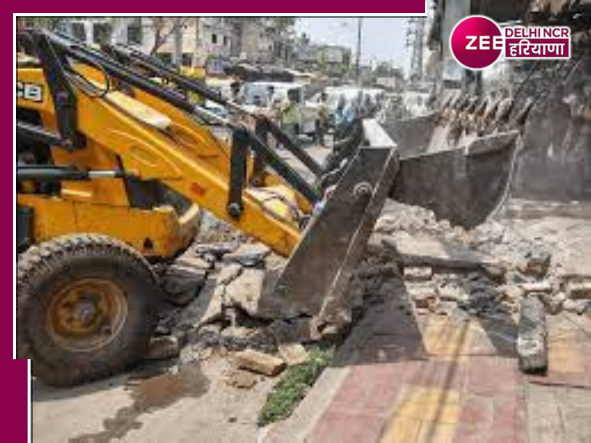 Bulldozer In India Bulldozer roar in this area of Ghaziabad GDA team take action for ...