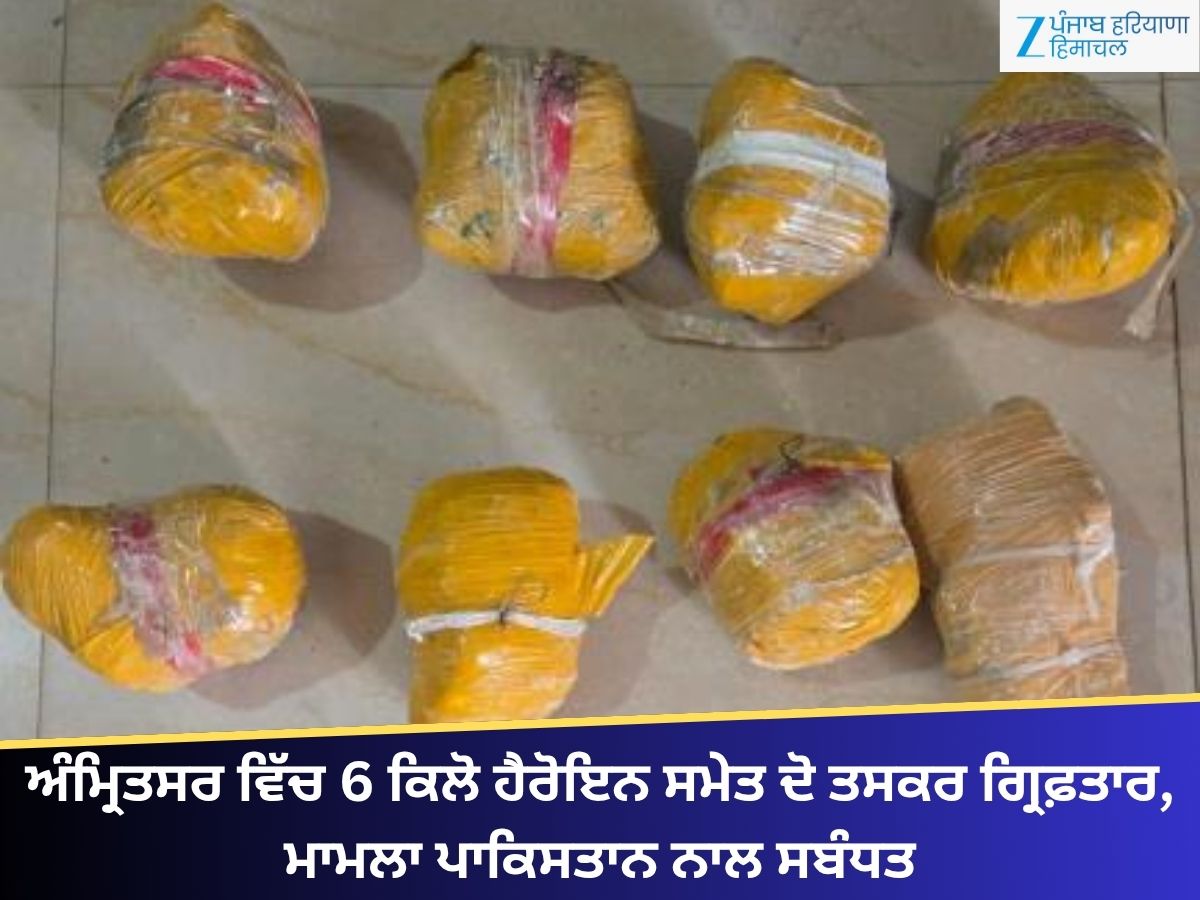 Two smugglers arrested with 6 kg heroin in Amritsar case related to ...