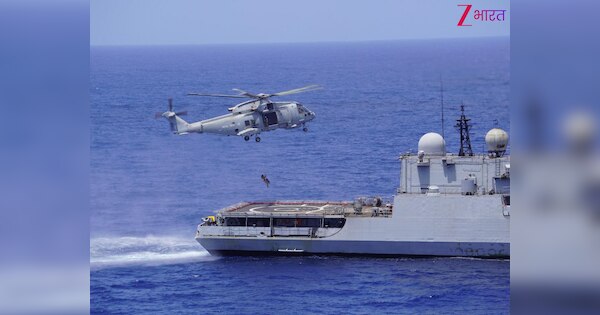 उत्तरी अरब सागर में उतरीं भारत और यूके की नौसेनाएं, किया संयुक्त अभ्यास, समुद्र में INS Tabar की धमक