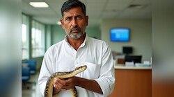 जहर से नहीं हारा हौसला: नाग को मारकर सबूत के तौर पर अस्पताल ले पहुंचा किसान