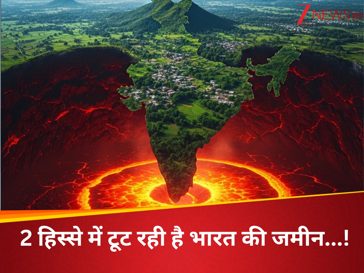 cientists claims that Indian tectonic plates are splitting into 2 parts ...
