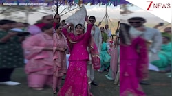 Madhuri Dixit के गाने 'माई नी माई मुंडेर पे तेरी' पर दुल्हन ने स्टेज पर किया शानदार डांस, क्यूटनेस देख लोगों ने की जमकर तारीफ