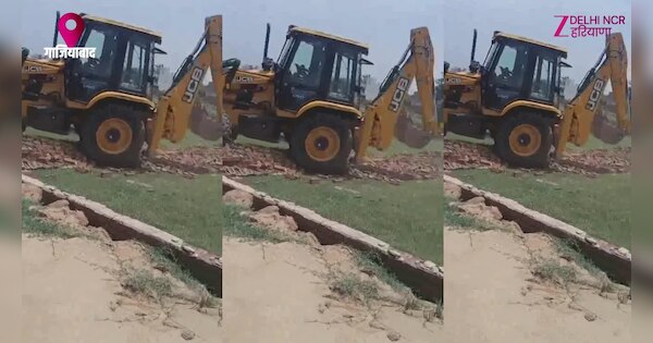 Bulldozer Action : गाजियाबाद में अवैध निर्माण के खिलाफ जीडीए का चला ...