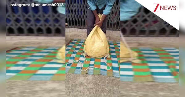 Man made hanging bag from sack and rope amazing Jugaad video gone viral ...
