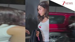 चेरी टॉप के साथ मैचिंग बैग..Khushi Kapoor का क्यूट सा लुक हुआ वायरल, मिनिमल मेकअप और अदाओं पे दिल हार बैठे फैंस