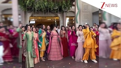 साजन जी घर आए....गाने पर परफॉर्मेंस देकर दुल्हन ने अपनी सहेलियों के साथ किया दूल्हे का वेलकम, दिल जीत लेगा Video