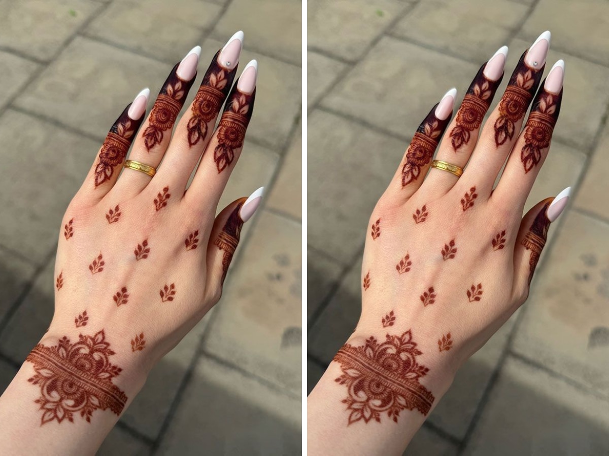 5 minimalist mehndi designs for hariyali teej 2025 Perfect for Working Women  | हरियाली तीज के लिए 5 मिनिमलिस्ट मेहंदी डिजाइन, वर्किंग वूमन्स के लिए  परफेक्ट, तुरंत कर लें सेव ...