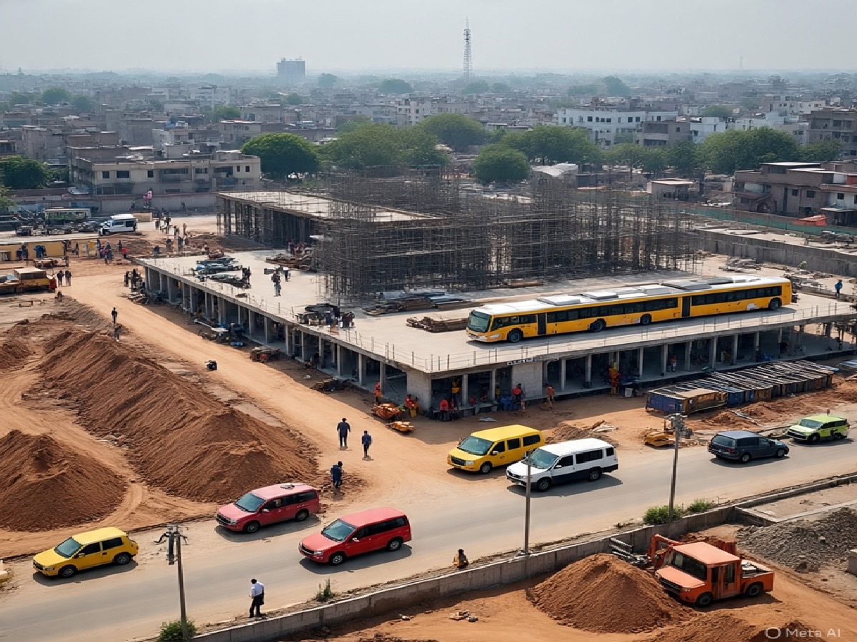 new bus station will be built at Chaubari on Badaun Road in Bareilly ...