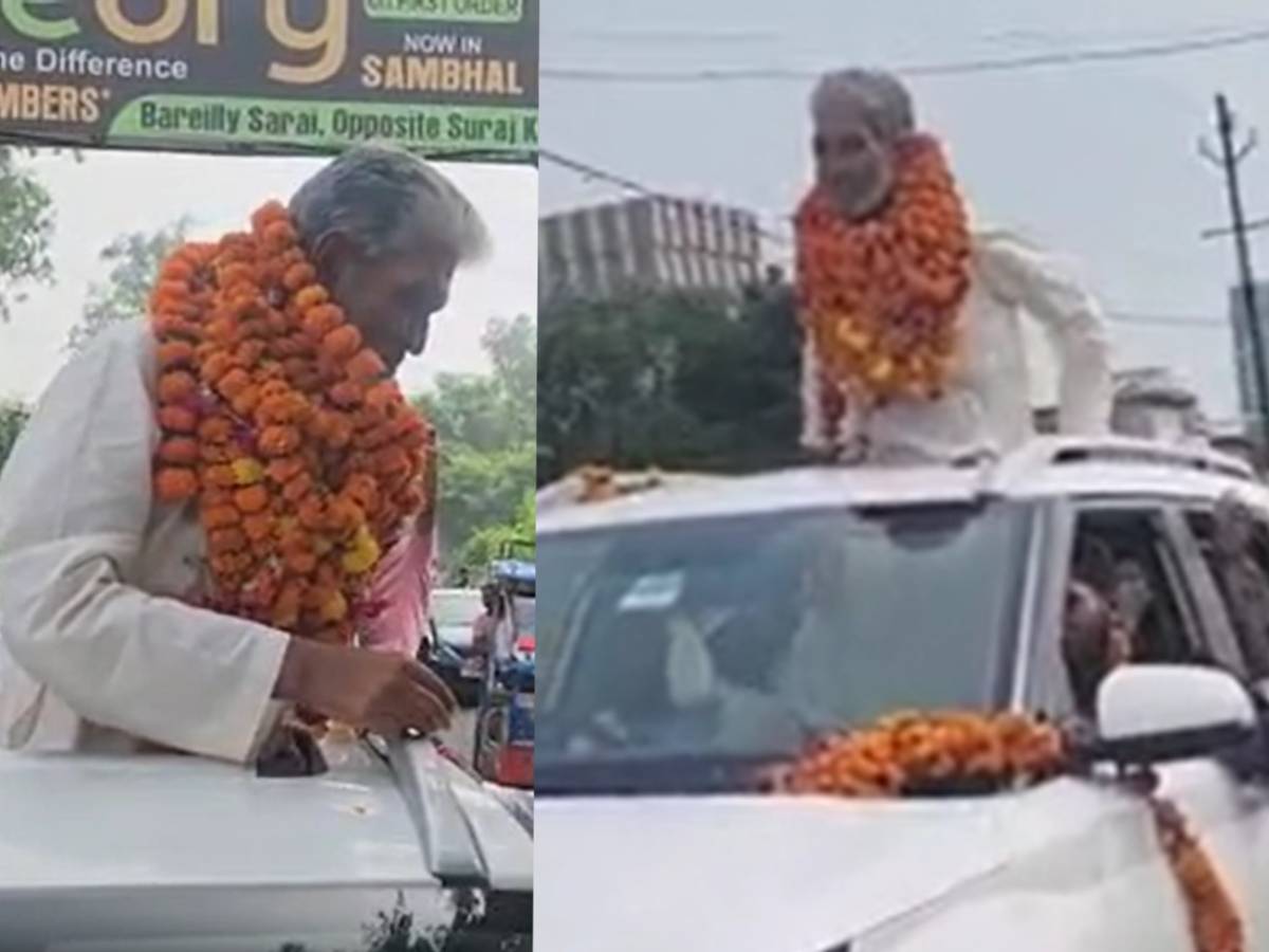 Sambhal जामा मस्जिद के सदर जफर अली जेल से रिहा; काफिले के साथ पहुंचे संभल Sambhal जामा मस्जिद के सदर जफर अली जेल से रिहा; काफिले के साथ पहुंचे संभल