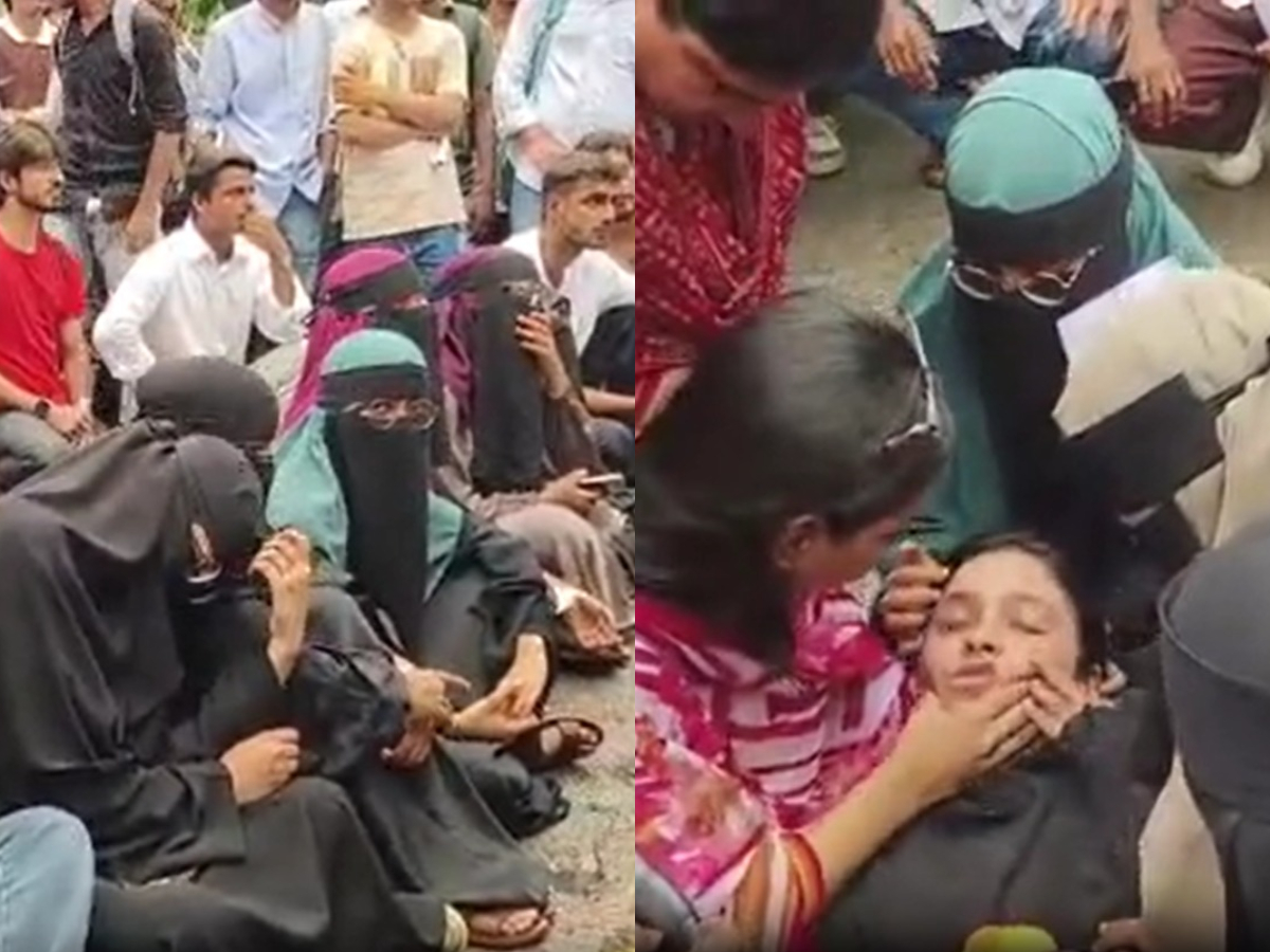 AMU में फीस बढ़ोतरी के खिलाफ प्रदर्शन में बेहोश हुई छात्रा AMU में फीस बढ़ोतरी के खिलाफ प्रदर्शन में बेहोश हुई छात्रा