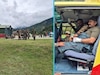 5 हेलीकॉप्टर लगातार उड़ान भर रहे