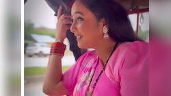रानी चटर्जी ने दिखाई 'इमरती दीदी' की झलक, गुलाबी साड़ी में आईं नजर