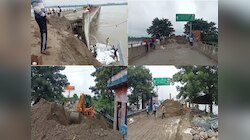 अमरोहा में गंगा का कहर! 40 गांव जलमग्न, 20 गांवों का संपर्क टूटा, बह गई पुल की सड़क 