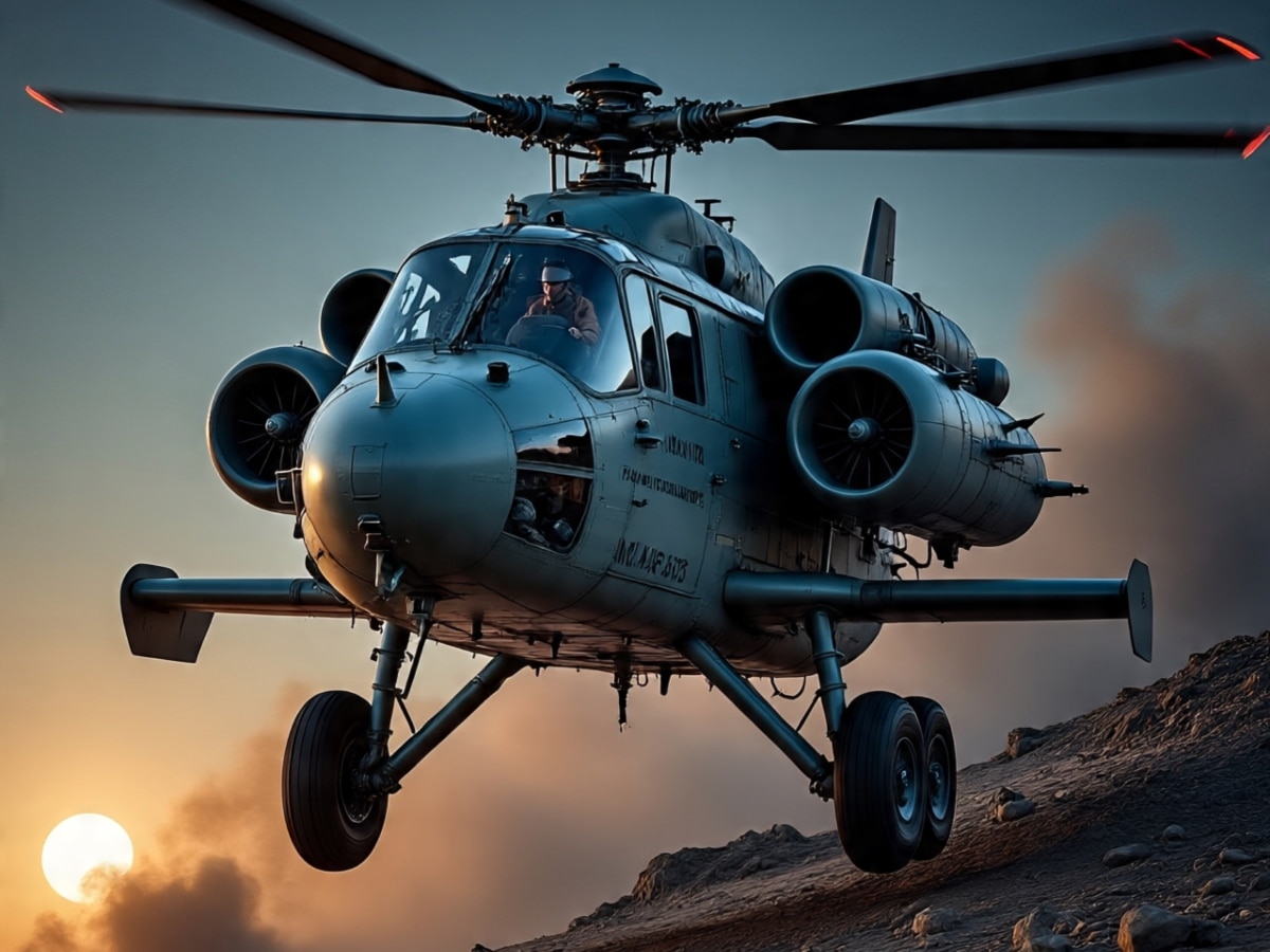 Indian air force Mi 35 helicopter flying tank features weapons engine ...