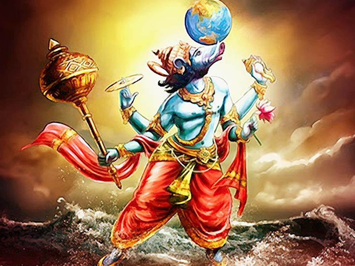 Why Lord Vishnu take Varaha Roop to find earth hidden in ocean By ...