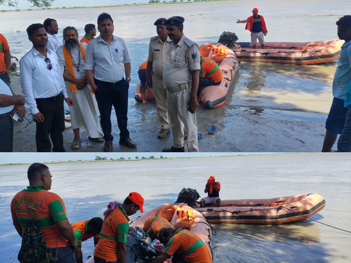 Bagaha News: 4 से 5 लोग थे सवार, बीच नदी में बिगड़ गया नाव का संतुलन और फिर.. Bagaha News: 4 से 5 लोग थे सवार, बीच नदी में बिगड़ गया नाव का संतुलन और फिर..