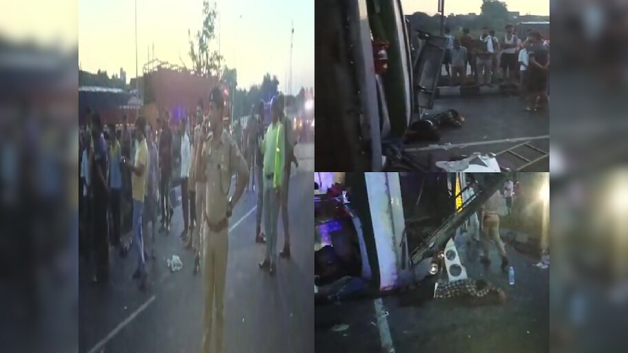 accident in etawah kanpur national highway more than 15 passengers ...