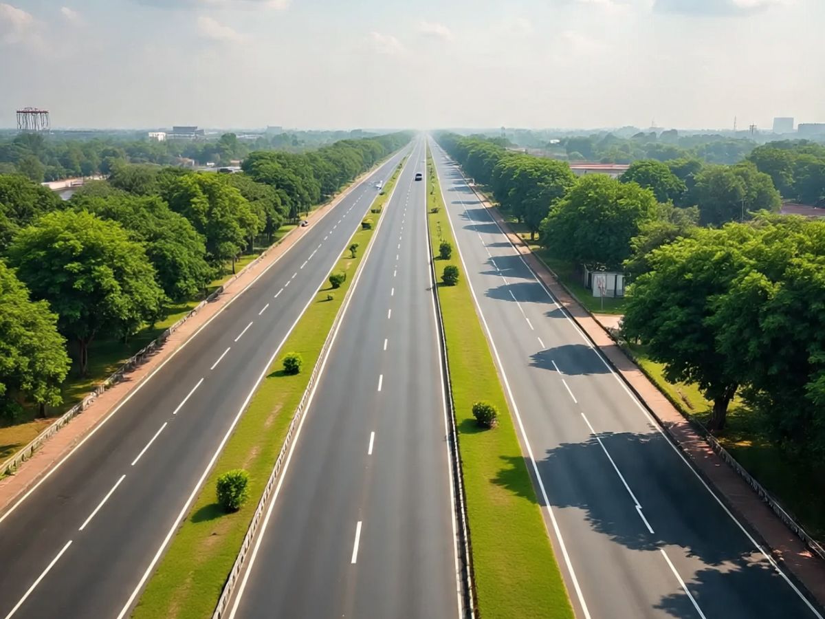 lucknow kanpur expressway green corridor 46000 trees plantation ...