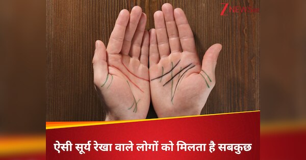 hast Rekha palmistry palm sun line Surya Rekha give lot of happiness ...