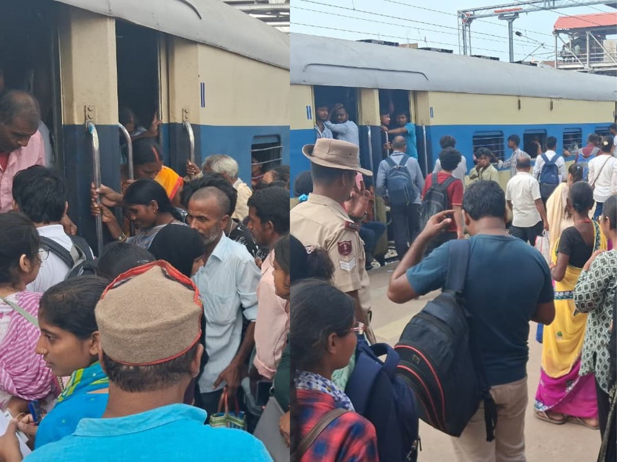 BPSC परीक्षा के बाद जहानाबाद स्टेशन पर भारी भीड़, अलर्ट मोड में RPF-GRP BPSC परीक्षा के बाद जहानाबाद स्टेशन पर भारी भीड़, अलर्ट मोड में RPF-GRP
