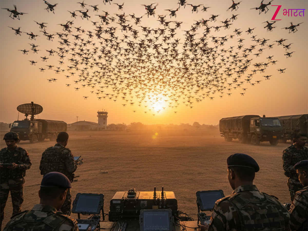 पाकिस्तान को बर्बाद करने की तैयारी, इंडियन आर्मी ने एक साथ उड़ाए सैकडों जंगी ड्रोन; भारत के इस शहर में दिखाया घातक डेमो