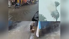 बरबीघा में मूसलधार बारिश से तालाब बना बाजार, देखें तस्वीर