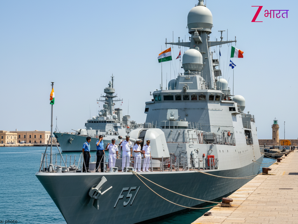 भूमध्य सागर से उठी दोस्ती की नई लहर, भारतीय नौसेना का स्टील्थ फ्रिगेट INS त्रिकंड पहुंचा टोरंटो; दुश्मनों में मचा है हड़कंप