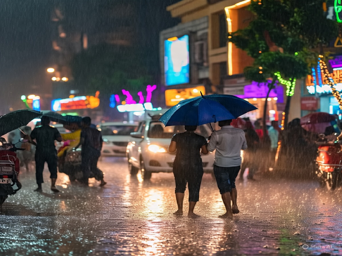 भारी से बहुत भारी बारिश