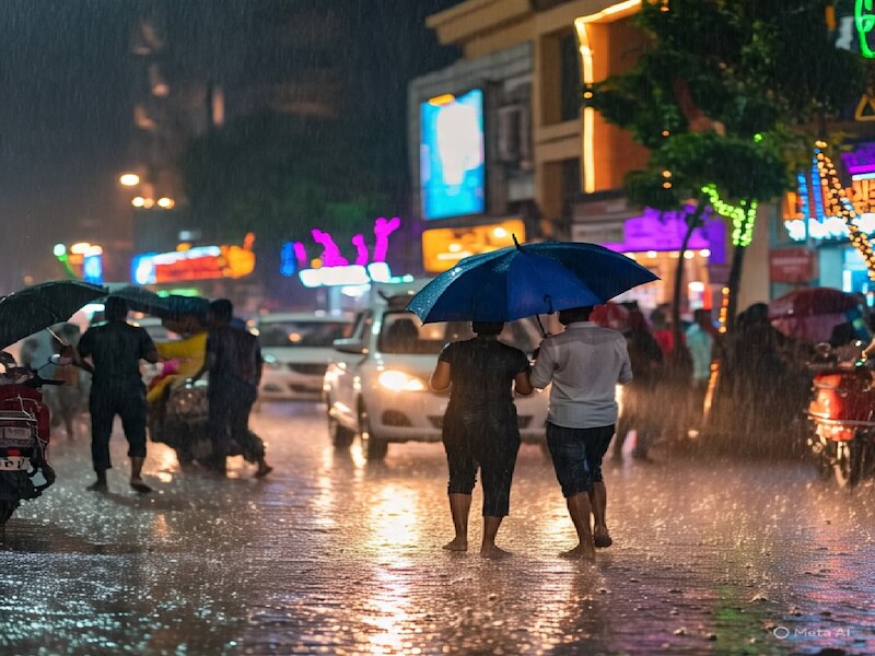 भारी से बहुत भारी बारिश