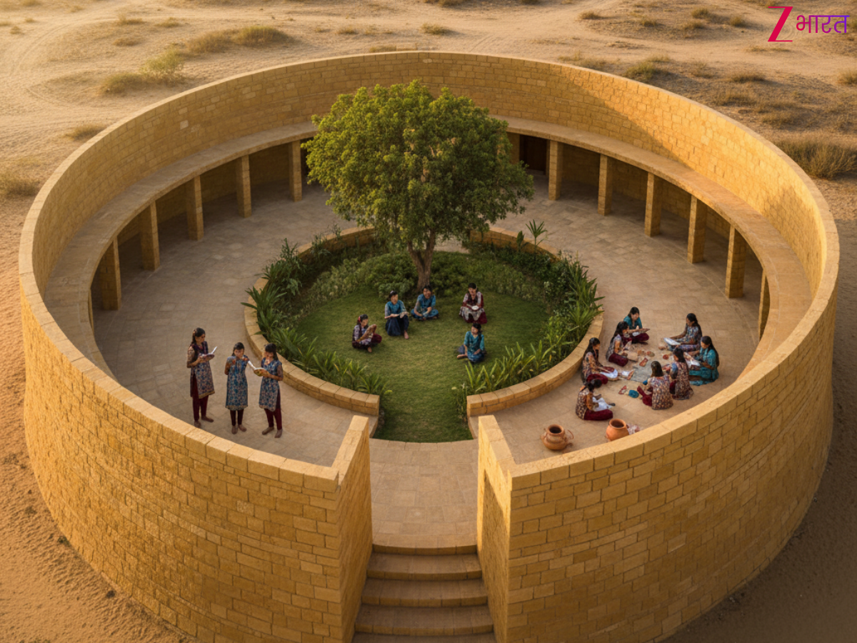 भारत का सबसे अनोखा स्कूल, रेगिस्तान की तपती गर्मी में भी बिना AC रहता ठंडा; गरीब बेटियों के लिए है मुफ्त शिक्षा