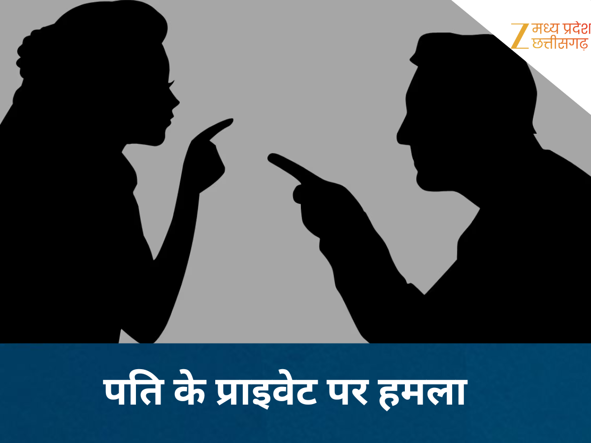 पति के प्राइवेट पर हमला पति के प्राइवेट पर हमला