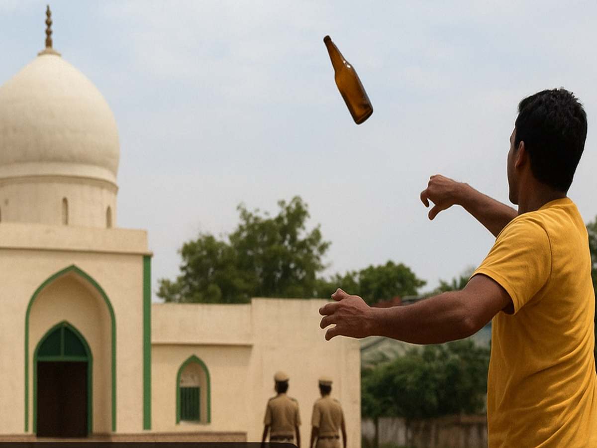 Hyderabad: बियर से धोया मुंह और मस्जिद के सामने फेंकी बोतलें, पुलिस ने कर दिया इलाज! Hyderabad: बियर से धोया मुंह और मस्जिद के सामने फेंकी बोतलें, पुलिस ने कर दिया इलाज!